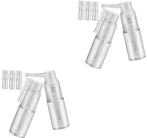 minkissy Botella De Spray De Plástico De 10 Piezas Botella De Spray Para Barbería Pulverizador De Polvo Seco Botella De Spray De Polvo Recipiente Vacío Para Pulverizar Polvo De