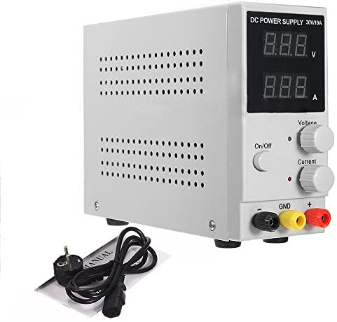 Labornetzgerät Einstellbar, 30V 10A 300W Schaltnetzteil Trafo Regelbar Netzgerät Digital Display Labornetzteil Stabilisiert