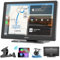 Schermo Apple Carplay wireless per auto, stereo portatile da 9” HD Touchscreen per auto con Android Auto, telecamera di backup, Mirror Link, navigazione GPS, controllo vocale