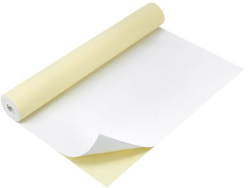 BENECREAT 2 m x 40cm Rouleau de Mousse EVA Autocollant Blanc Feuilles de Mousse Adhésives 1mm D'Épaisseur pour Rembourrage pour Scrapbooking et Travaux Manuels Modèle de Déguisement Meubles de Coussin
