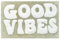 Mooky Mats Good Vibes Slogan Bath Mat Non Slip 50 x 80cm – Super Soft, Absorbent & Quick Dry Fun Bathroom Rug (Sage Green)