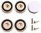 ISTOVO 4PCS HiFi Turntable Isolation Feet Stand Speakers Spikes Audio Pads, for Amplifier/Speaker/Turntable 40X15mm Gold
