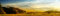 adrium Acryl-Bild 110 x 30 cm: Atemberaubende Landschaft der österreichischen Landschaft bei Sonnenuntergang. Dramatischer Himmel über idyllischen grünen (98378741)