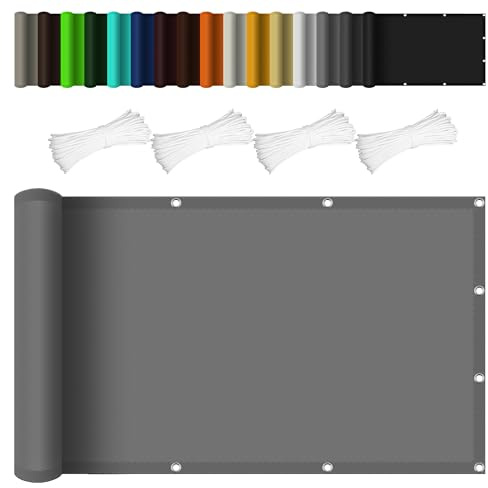 Sun Shade Sail Rectangle 5 x 6 m Sunscreen Awning Canopy 98% UV Durable Shade Sails Canopy Pergola Covers with Fixing Kit Customizable for Garden Patio Yard Garage, Light Grey