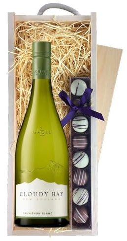 Cloudy Bay Sauvignon Blanc Wine & Truffles, Wooden Box 75cl 13.5% abv