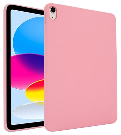 Case Compatible with iPad 11th Gen A16 11 Inch 2025 Case, Back Shell, Slim Light Flexible TPU Rubber Soft Skin Silicone Protective Cover Shockproof Tablet Cover A16 11th Generation(Pink)
