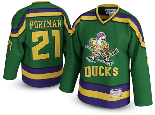 UNLC Dean #21 Mighty Portman Ducks Hockeytrikot, Grün