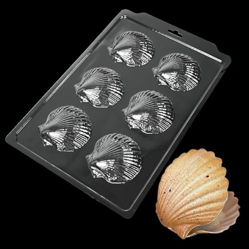 TUKE Stampo professionale in policarbonato per cioccolatini, caramelle, cottura al forno, durevole, flessibile, antiaderente, lavabile in lavastoviglie (senza BPA) (guscio C)