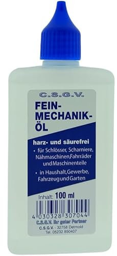 Präzisions-Feinmechaniköl 100ml Harz- & Säurefrei Universalöl für Haushalt, Werkstatt, Fahrzeug & Garten -Ideal für feinmechanische Komponenten, Scharniere, Türen, Fenster, Elektro-Rasiere