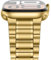 Anlinser Correas Compatible con Correa Apple Watch 42mm 41mm 40mm 38mm, Cinco Eslabones Pulsera de Repuesto Acero Inoxidable Metal para iWatch Serie 10 9 8 7 6 5-1 SE (Oro)