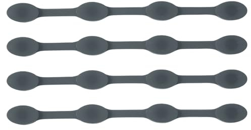 Magnetic Silicone Buckles, 4 Pieces Magnets for Airfryer Baking Paper, 15 cm Magnetic Fastening Buckle, Grey for Hot Air Fryer Accessories