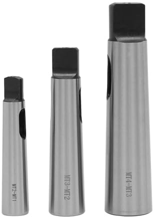 3 Stück Reduzierhülse Morsekegel Konushülse Adapter Set Kit MK4-3 MK3-2 MK2-1 für Drehbänke, Kegelschaft Bohrer