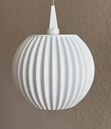 Lampenschirme für Weihnachtsstern A1 (13cm) – moderne 3D-gedruckte Kugelschirme, ganzjährig nutzbar, einfache Montage, Schirm Emma