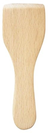 PLAFOPE 4pcs Small Beech Wood Spatulas Set, Heatproof Wooden Butter Scrapers and Raclette Shovels, Mini Cooking Turners for Non-Stick Pans and Cheese Fondue, Kitchen Utensils for Home Use