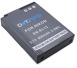 Dot.Foto EN-EL12 Premium 3.7v / 900mAh Batterie Rechargeable pour Nikon