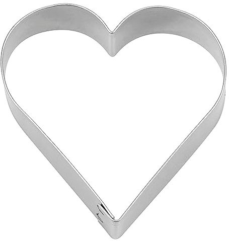 Städter Ausstechform, Weißblech, Silber, 6 X 2 cm