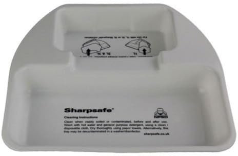 Frontier 43000000 Sharps Disposal Bin Tray, Fits 1 L and 2 L Bins