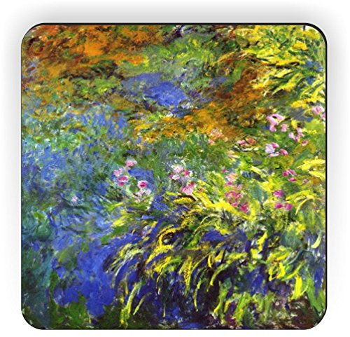 Rikki Knight Claude Monet Art Kühlschrankmagnet, Motiv Iris am Meer Rose Pond 2