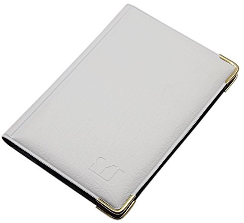 Porte de Cartes de crédit 12 Compartiments MJ-Design-Germany Made in UE en différentes Couleurs et Designs (Désign 3 / Blanc)