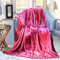 Evelyn Living® Couvre-lit en polaire douce et chaude Pour lit ou canapé Fausse fourrure De luxe, rose foncé, King