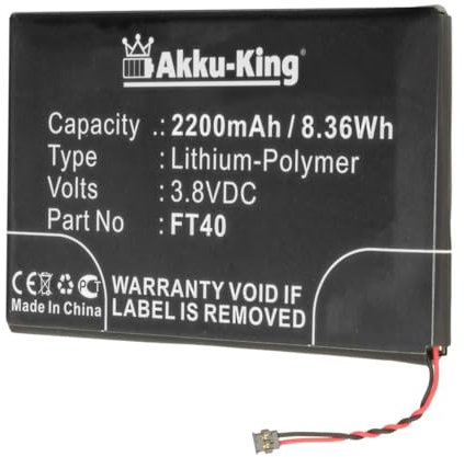 Akku-King Akku kompatibel mit Motorola FT40 - Li-Polymer 2200mAh - für Moto E 2. Generation, XT1077, XT1079, XT1526, XT1528