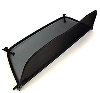 Tief-Tech Windschott für Audi A3 8V (ab 2014) - Klappbar - mit Schnellverschluss - Schwarz | Windabweiser | Windblocker | Wind Deflector
