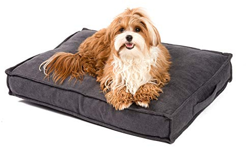 JAMAXX Premium Hundekissen Orthopädisch Weich Memory Foam, Waschbar, Nässeschutz Wasserabweisend - Dicke Füllung Visco Elastisch, Flauschig Samtartiger Stoff, Hundebett PDB1001
