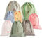 Sac à Cordon De Serrage 8 PCS, Organiseurs De Bagage Sacs, Sac à Cordon Imperméable, Sac Linge Sale Enfant, Pochette à Cosmétiques, Sac De Rangement avec Cordon De Serrage