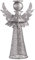 PRETYZOOM Christmas Tree Topper Angel Treetop Decoration Angel Figure for Festive Home Ornament Silver Party Supplies