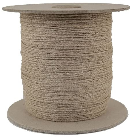 Leinengarn/Garn aus Leinen/Flachsgarn - Gewicht: 400g - unbehandelt natur, ideal zum stricken - häkeln - weben - flechten usw. - aus europäischen Anbau - Lauflänge 800 Meter