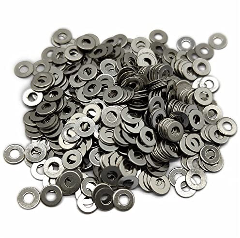 Rondelles plates M2, acier inoxydable 304, diamètre intérieur 2 mm, diamètre extérieur 5 mm, épaisseur 0,5 mm, finition unie, pour boulon et vis (lot de 500)