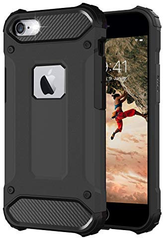 BYONDCASE iPhone 6s Plus Hülle Schwarz [iPhone 6 Plus Panzer Outdoor Hülle] Hardcase Ultra Slim kompatibel mit dem iPhone 6s Plus & 6 Plus Case