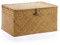 IGNPION Seagrass Storage Basket with Lid Woven Desktop Rectangular Bathroom Organiser Box, Shelves & Desks Decorative Multipurpose Hamper (Caramels,L), Brown (IGPUK0528)