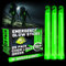 PartySticks Green Glow Sticks - Luces de emergencia (6 pulgadas, paquete de 25) de grado militar, 12 horas a granel, para equipo de supervivencia, camping, cortes de energía