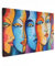 MuchoWow© Wandbilder Groß 120x80 cm XXL Wohnzimmer Wanddeko Schlafzimmer Zimmerdeko Fotowand Zimmer Deko Wand Dekoration Wall Art Kunstdruck - Kopf - Öl - Gemälde - Bunt