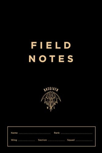 Fourth Wing Inspired Basgiath Field Notebook Blank College-Ruled Fan Journal