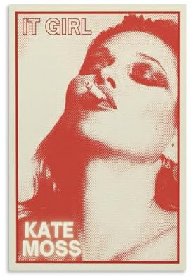 GODARM Poster, Motiv: Kate Moss, dekoratives Gemälde, Leinwand, Wandposter und Kunstdruck, moderne Familienschlafzimmer-Dekoration, Poster, 20 x 30 cm