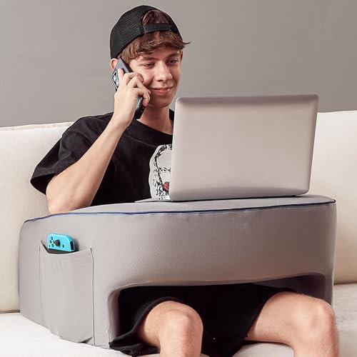 cooloo8 Lesekissen, Ergonomisches Schoßschreibtisch, Buchkissen zum Lesen im Bett, Armlehne für Couch, Schoßkissen, Lesekissen, Gaming-Kissen, Armkissen für Erwachsene