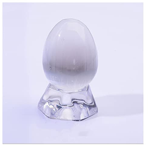 EKFBQBGW Raumdekoration 1 stück natürliche Quarz weiß selenit gips Ei erz Hause Dekoration Sammlung DIY Geschenke Souvenir