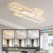 LED Wohnzimmer Deckenleuchte Dimmbar Deckenlampe mit Fernbedienung,100x50cm Rechteckige Wohnzimmerlampe 3000K-6000K Weiß Deckenlampe 72W Schlafzimmerlampe Moderne Geometrische Küchen Deckenbeleuchtung
