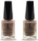 (2Pcs Set) Henna Infused Halal Nail Polish Water Permeable Nail Polish Wudhu friendly and Vegan Long lasting Shiny Nail polish (Jet Setter, Azim)
