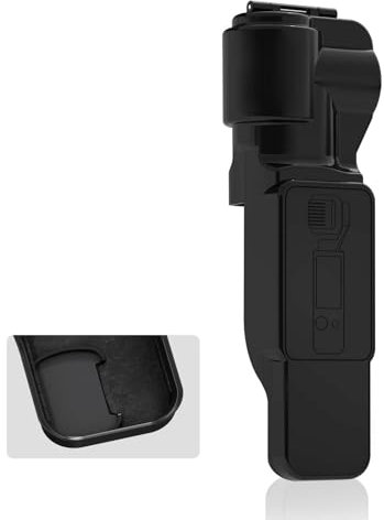 BRDRC Pocket 3 Protective Cover Case, Gimbal Lens Cap Screen Protector for DJI Osmo Pocket 3 Creator Combo Accessories (Black)