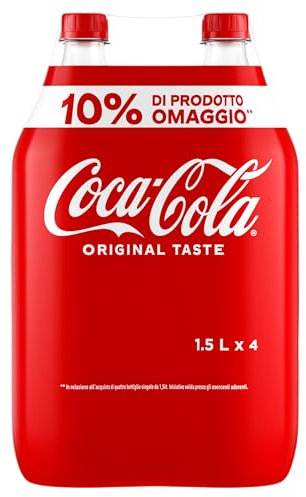 Coca-Cola Original - 4 Bottiglie da 1,5 L