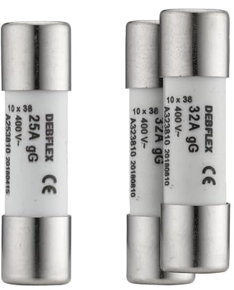 3 FUSIBLES AVEC VOYANT 1X 25A 2X 32A