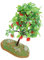 FELTECHELECTR Miniatur-apfelbaum Modell Für Dioramen Und Architektur Künstlicher Obstbaum Aus Resin Realistische Miniaturbaum-Dekoration Für Modelleisenbahn Und Landschaftsgestaltung