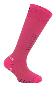 Eurosock Snowbase Ski/Board Jr. 2-Pack (Toddler/Little Kid/Big Kid) - Socks for Kids - Acrylic Microsupreme Magenta 2XS (13-1 Little Kid) One Size