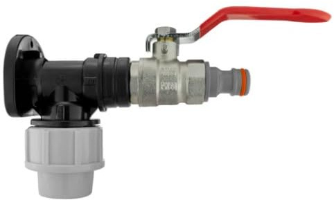 Wall Flange Kit 20mm MDPE - Designed for Secure and efficient Connections with 20mm MDPE Pipes Suitable for Gardening, Backyard, Around The House, Farmhouse (Lever Valve & Snap On WL)