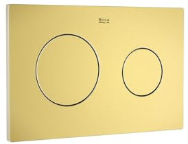 ROCA A8901890VA PL10 ONE DUAL Placa de Accionamiento Oro Cepillado Posterior a 2021