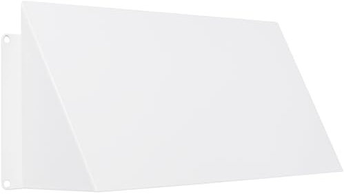 Vent Systems 250 x 120 mm Weiß Lüftungsgitter Abdeckung - Verzinkter Stahl Abluftgitter Haube - Gitter/Grill Deckel - Aussen, Innen - Lüftung, Klimaanlage, Abluft Systemschutz Wetterschutzgitter