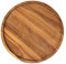 IMCCZONY Plateau Rond en Bois, Plateau de Service en Bois, Plateau de Service, Planche de Charcuterie pour Apéritif, Organisateur de Plateau pour Cuisine/Comptoir C